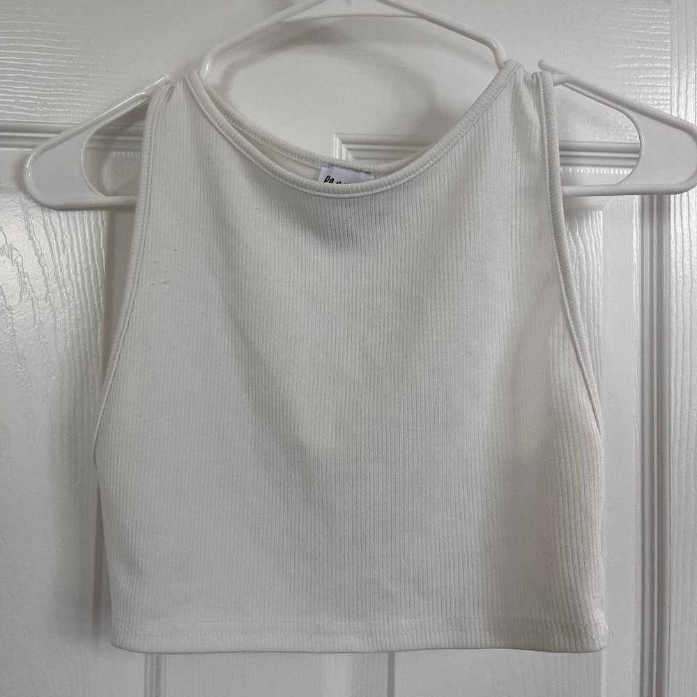 Princess Polly white crop top